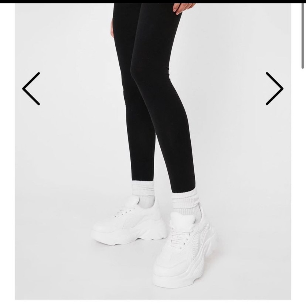 Chunky white sneakers size W8